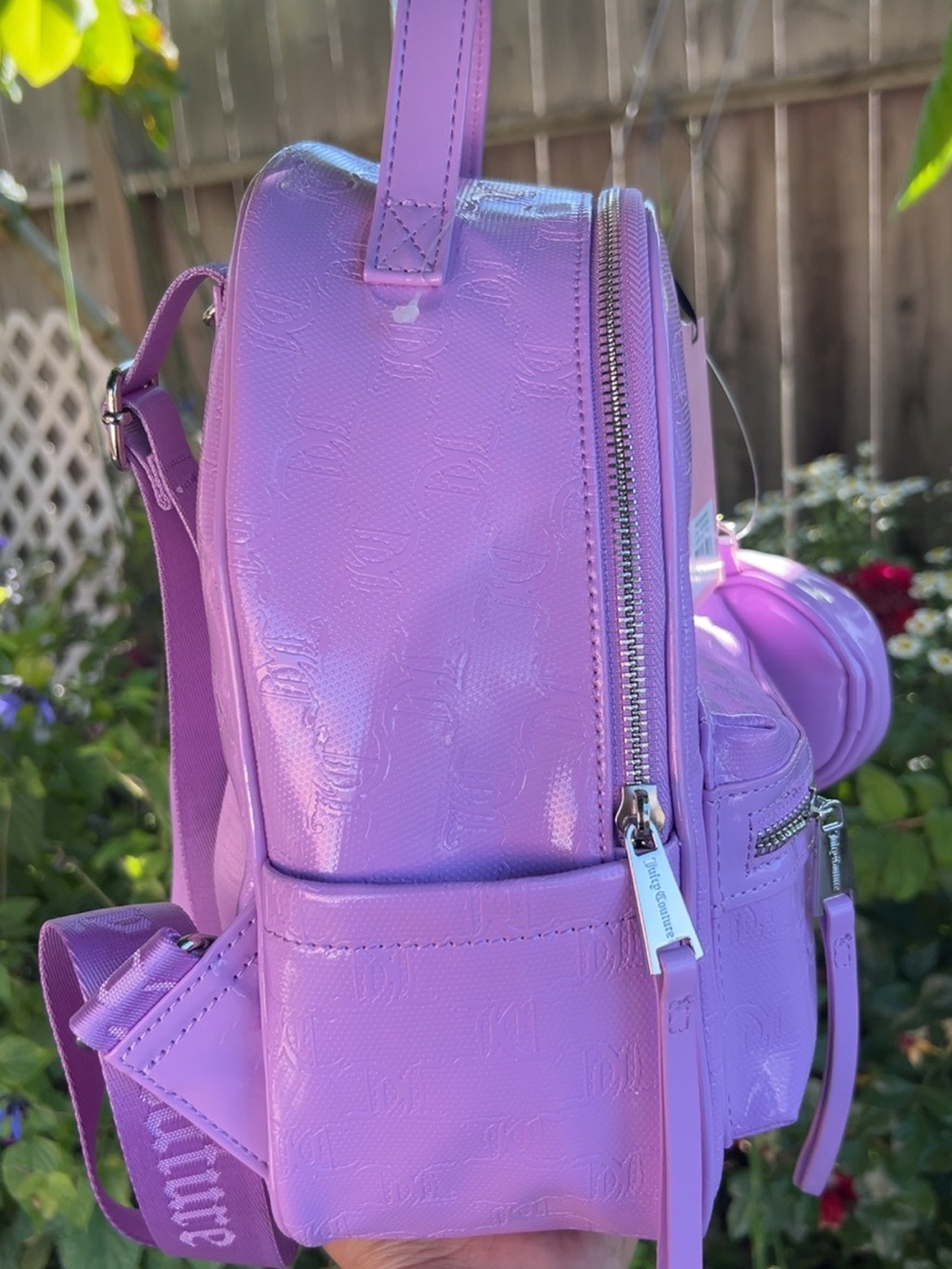 Juicy Couture Lavender Patent Mini Backpack - Picture 4 of 6